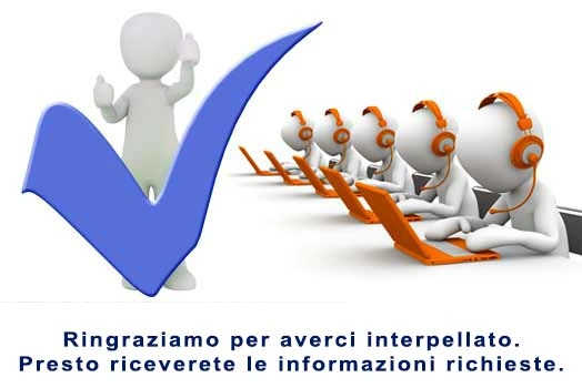 Si ringrazia per la richiesta d'informazioni